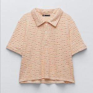 Zara Jacquard top